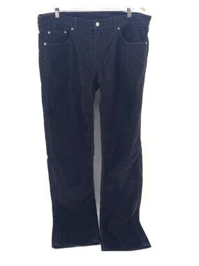 Mens Levi's Strauss relaxed fit 559 Corduroy Pants Black 38x38 tall straight leg